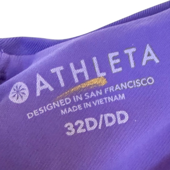 NWOT Athleta Square Neck Bra Cup Bikini Top in Yacht Blue New - Picture 4 of 6